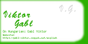 viktor gabl business card